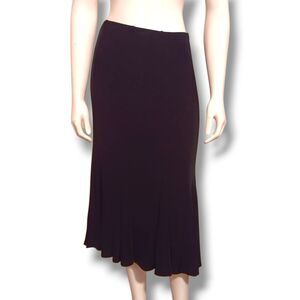 Vintage Coldwater Creek Slinky Godet Skirt-Petite XS-Elastic Waist-Travel-Casual